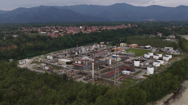 Oil products production site and refinery in Robassomero, Italy, additives for lubricants, base oil processing.