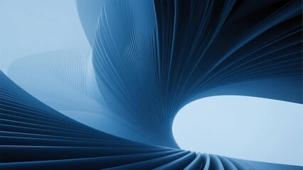 Abstract blue curved lines forming a geometric pattern, showcasing modern and artistic design elements.