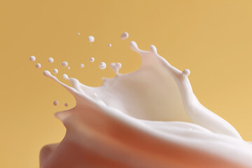milk splash isolated on white background