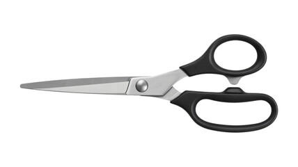Obraz premium Professional, sharp scissors with comfortable black handles ready for use