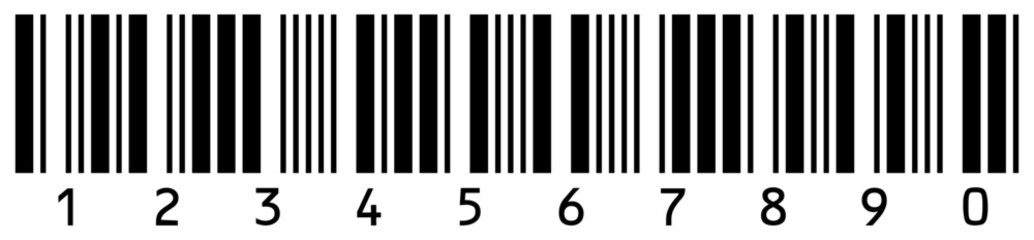 Realistic barcode vector icon. Fake line barcode icon design, price, and product detail code. simple design. Flat style. Vector illustration.