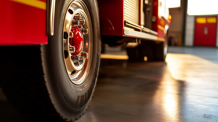 Close Image Large Firetruck Tire