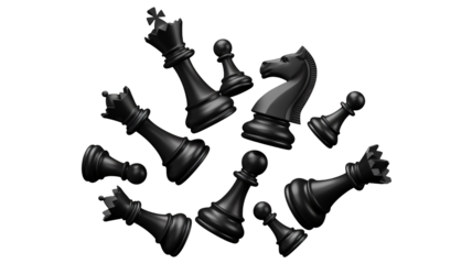 Strategic thinking and planning with scattered chess pieces