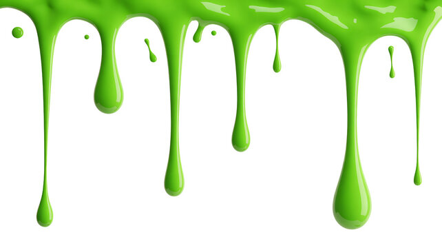 Vibrant green slime dripping, playful fun, science experiment, spooky Halloween treat