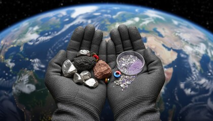 Rare earth metals and ore, scandium elements and rare earth elements neodymium magnets.