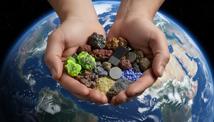 Rare earth metals and ore, scandium elements and rare earth elements neodymium magnets.