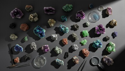 Rare earth metals and ore, scandium elements and rare earth elements neodymium magnets.