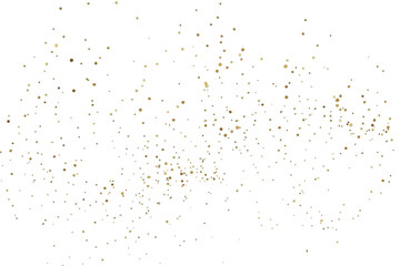 Gold glitter. Golden sparkle confetti. Shiny glittering dust.
