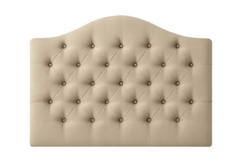 Obraz premium Tufted bed headboard furniture on transparent background