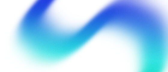 blue and cyan illuminated spots on transparent background, grainy color gradient background, noise texture effect, copy space	