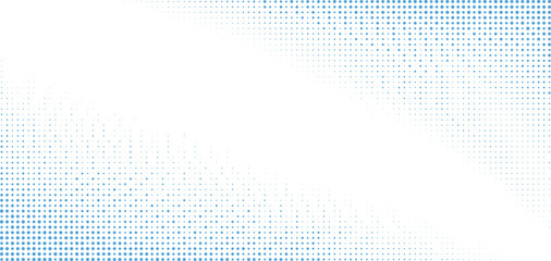 Soft blue halftone pattern, fading toward center light area, clean abstract background, perfect for corporate templates, web layout, or poster design