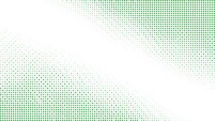 Soft green halftone gradient pattern with white center, abstract dotted layout ideal for eco design, poster, and modern digital graphics