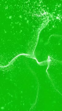 Futuristic UI Element with the flim green screen animation distortion, overlay, glitch, static noise, scan lines on black background, 4k animated video loop