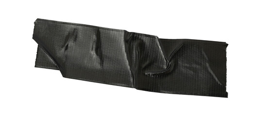 black paper adhesive tape strips on a transparent background, adhesive tape texture black scotch...
