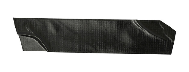 black paper adhesive tape strips on a transparent background, adhesive tape texture black scotch plastic, 