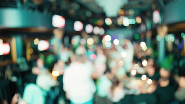 Vibrant club floor dynamics, Dynamic dancefloor with pulsing lights and vibrant motion blur effects