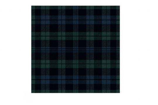 Black watch tartan plaid pattern on transparent background - Powered by Adobe