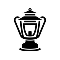 Vector icon of a lantern isolated on transparent background