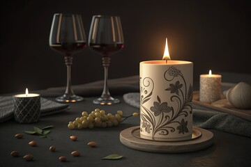 premium candle for use on the dining table