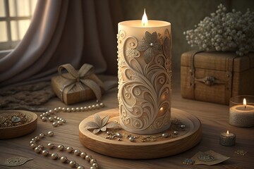 candles on the table for candle light dinner