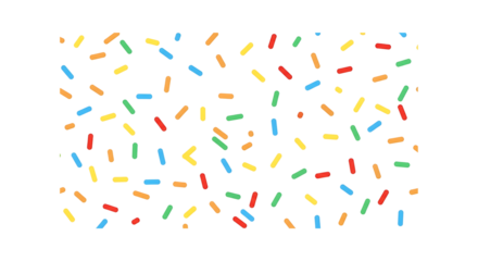 Colorful Sprinkles on Black Background Creates a Fun Party Celebration Texture