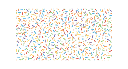 Colorful Sprinkles on Black Background a Festive Party Decoration Backdrop