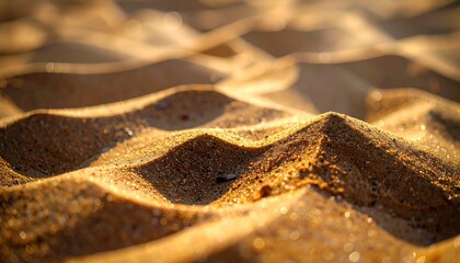 Macro photo of sand waves, dunes, desert, zoom, close up