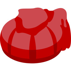 Red Onion Abstract Graphic Icon Transparent Background Food Ingredient Graphic Element