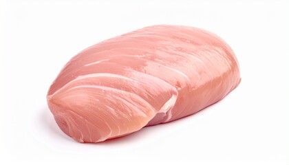 A close-up of nigiri sushi featuring a smooth slice of pink raw fish atop vinegared rice