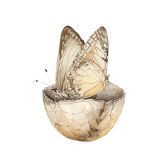 butterfly on white background