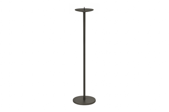 Modern minimalist floor lamp providing upturned ambient lighting