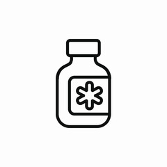 medicines jar icon sign vector