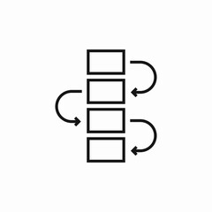 project structure icon sign vector