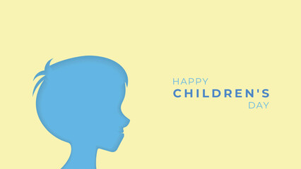 Simple Children's Day Design Illustrations