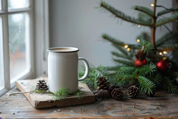 Zero Waste Christmas Morning Coffee Scene
