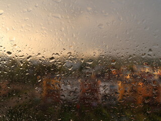 rain on the window