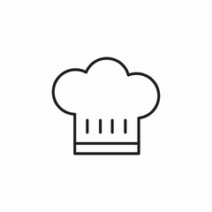 chief cook hat icon sign vector