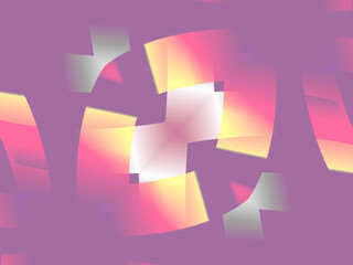 colourful simple and abstract modern  line art	
