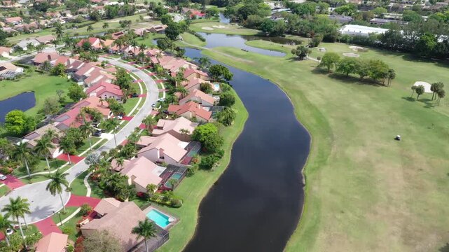 Boca Raton Florida, gated community with golf course video 
