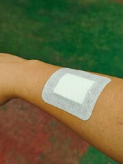 bandage on a hand