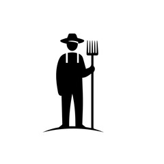 Farmer with Pitchfork