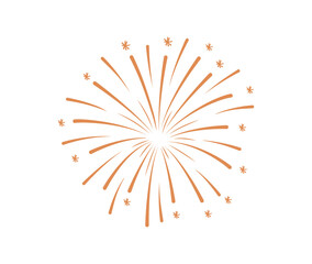 Firework silhouette .Firecracker for Anniversary, New year, Celebrate, Festival illustration	
