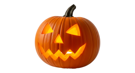 halloween pumpkin isolated on white transparent background