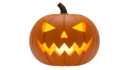 halloween pumpkin isolated on white transparent background