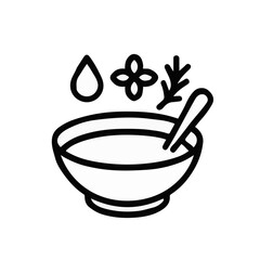 Ilustración del icono vectorial de ingredientes medicinales
