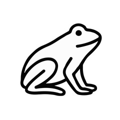 Ilustraci&oacute;n del icono vectorial de rana
