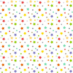 seamless pattern with colorful stars