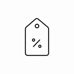 discount label icon sign vector