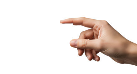 Holding A Blank Card Against A White Background