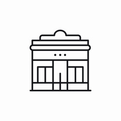 store shop building icon sign vector